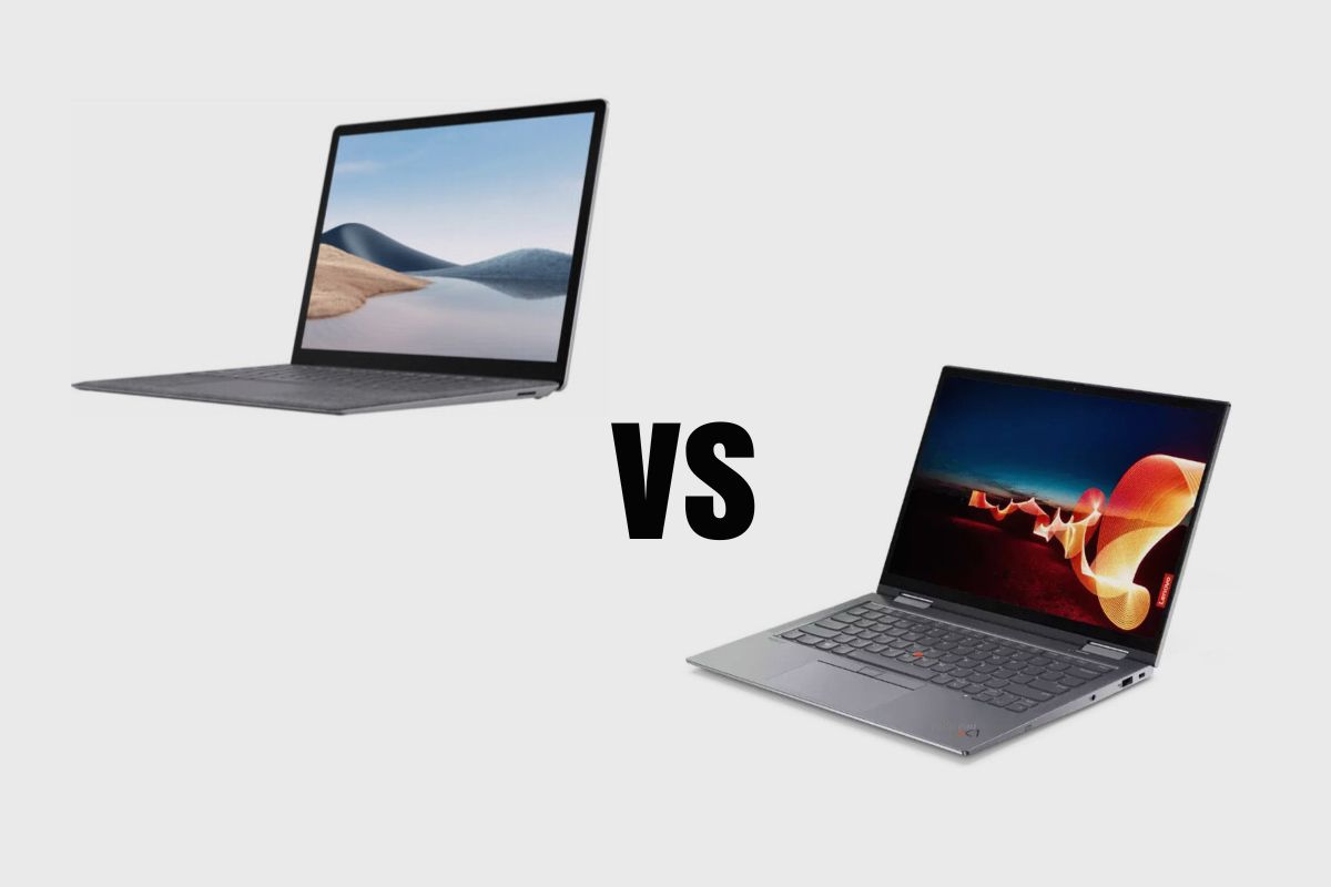 The Lenovo ThinkPad X1 Yoga Gen 6 Vs The Microsoft Surface Laptop 4